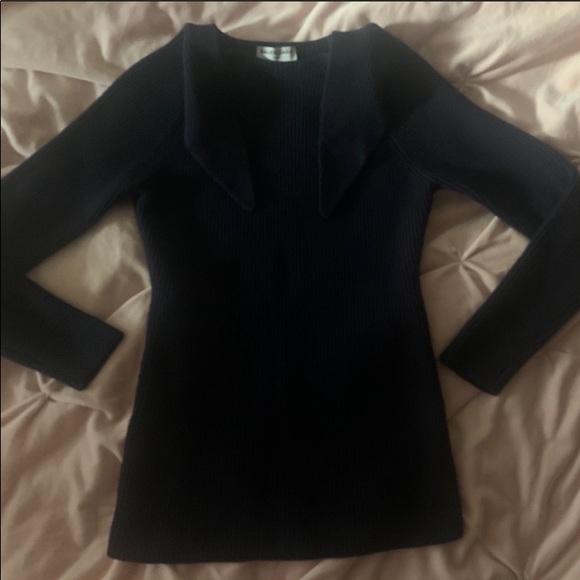 Balenciaga sweater stunning shapely navy XS - Picture 6 of 6